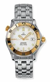 Omega Seamaster Diver 300M Quartz 36.25 Stainless Steel / Yellow Gold / White / Bracelet 2462.20.00 (24622000)